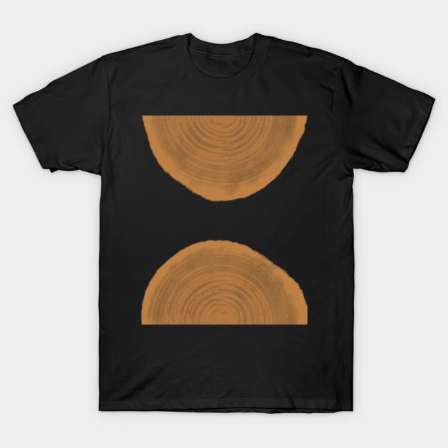 Timber Circles T-Shirt by ArunikaPrints